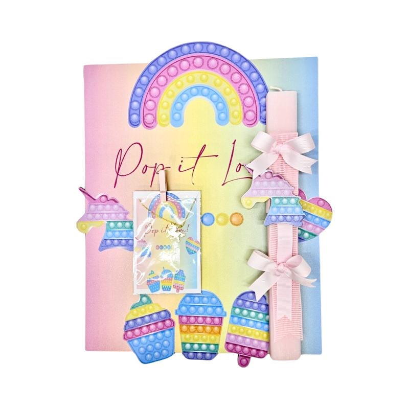 Easter Candle on Large Board