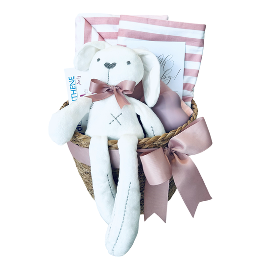Newborn Baby Girl Gift Basket - 80