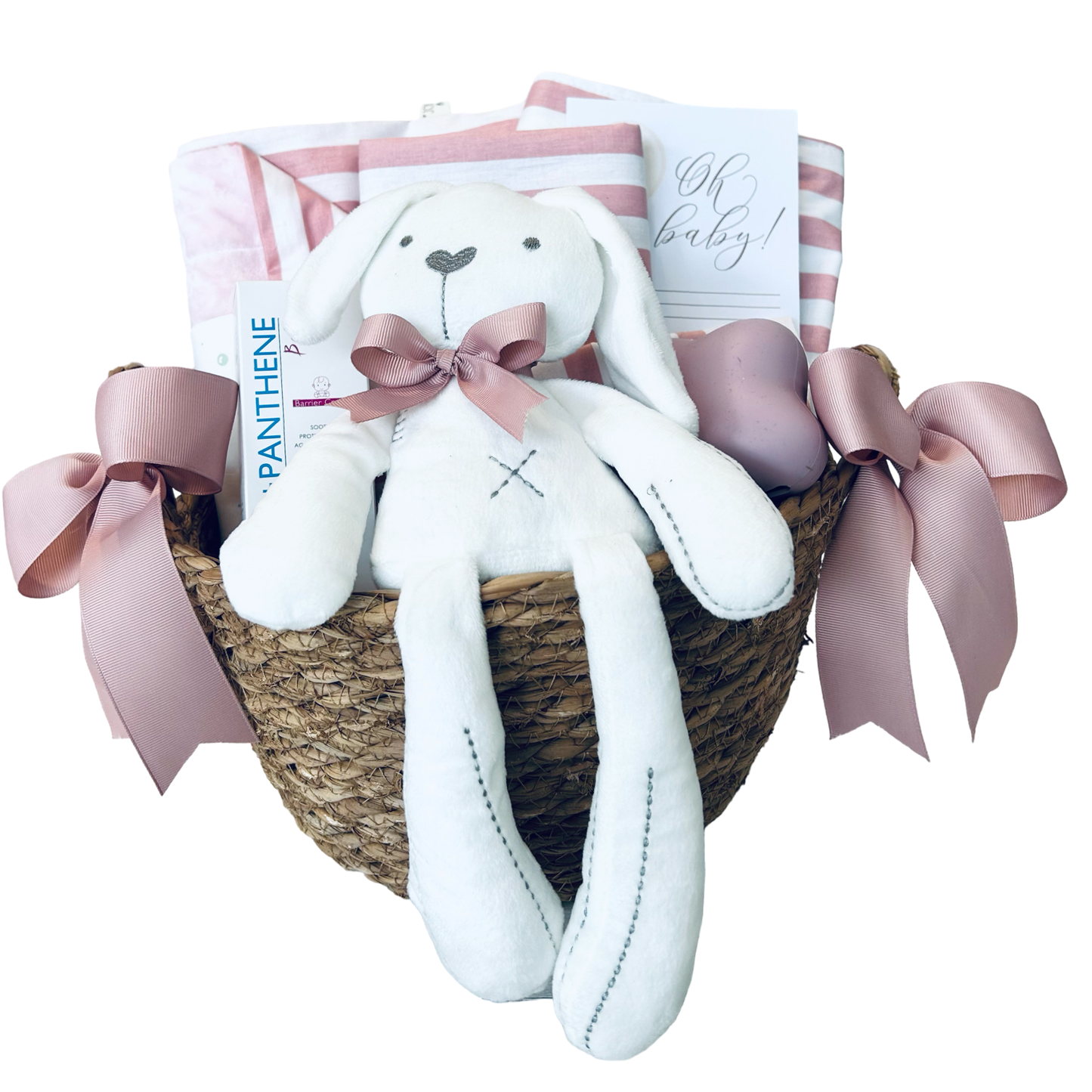 Newborn Baby Girl Gift Basket - 100