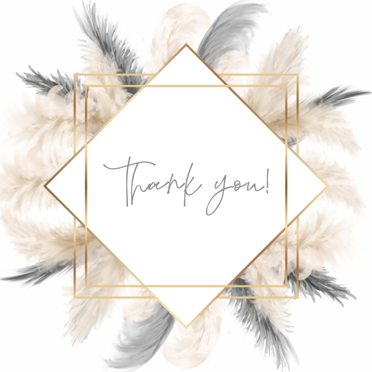 "Thank You" Wooden Keepsake Box