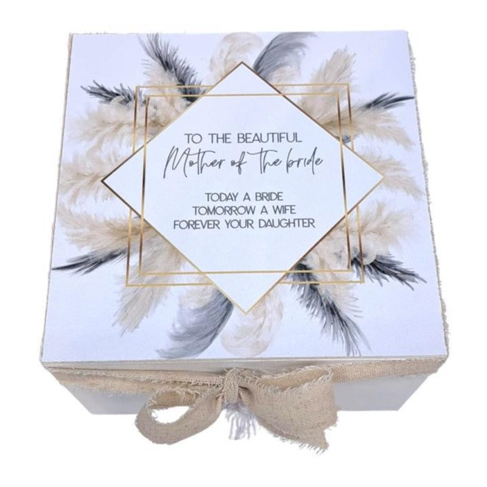 "Mother of the Bride" Wooden Keepsake Box