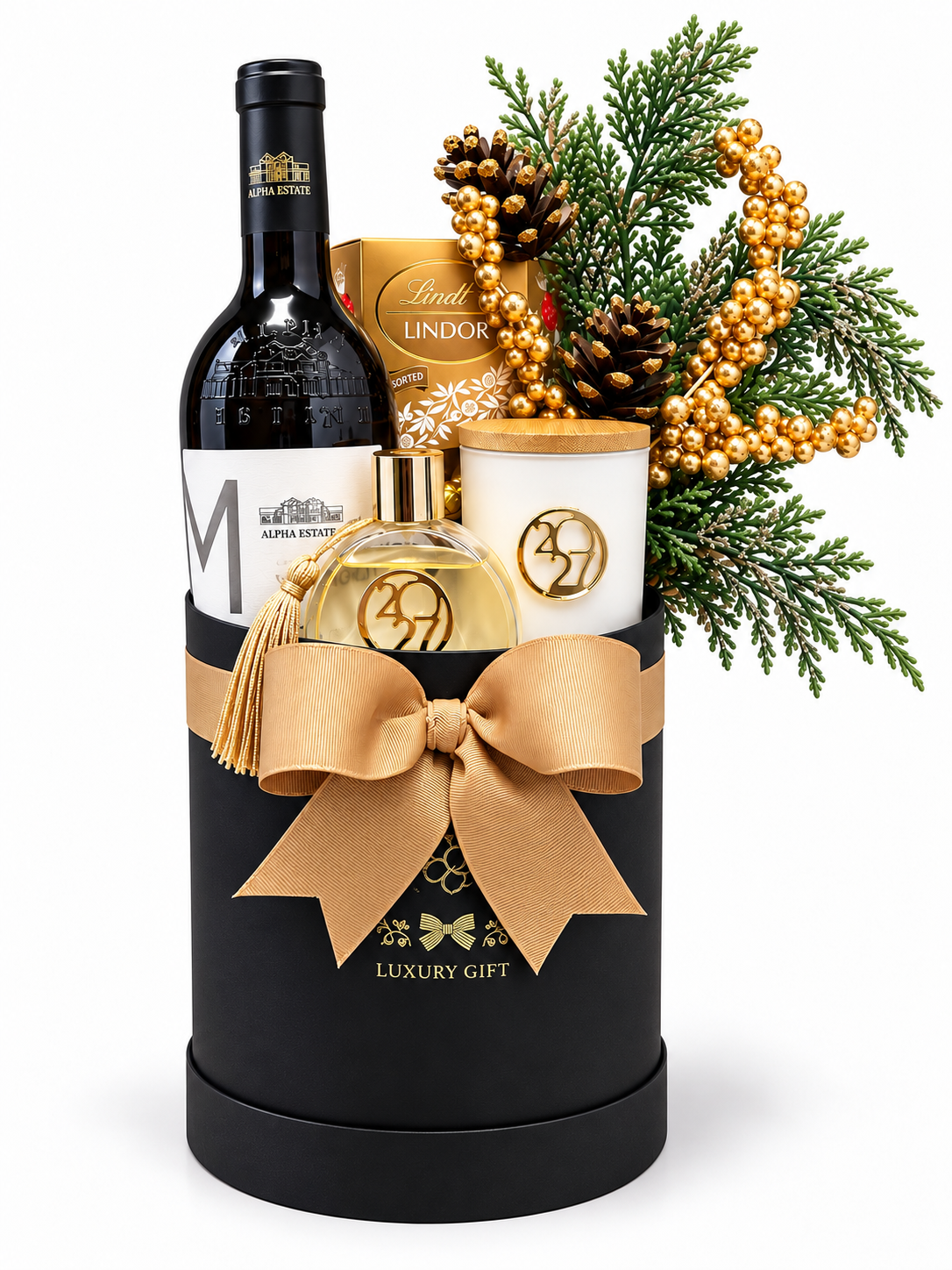 Xmas Box Wine Gold