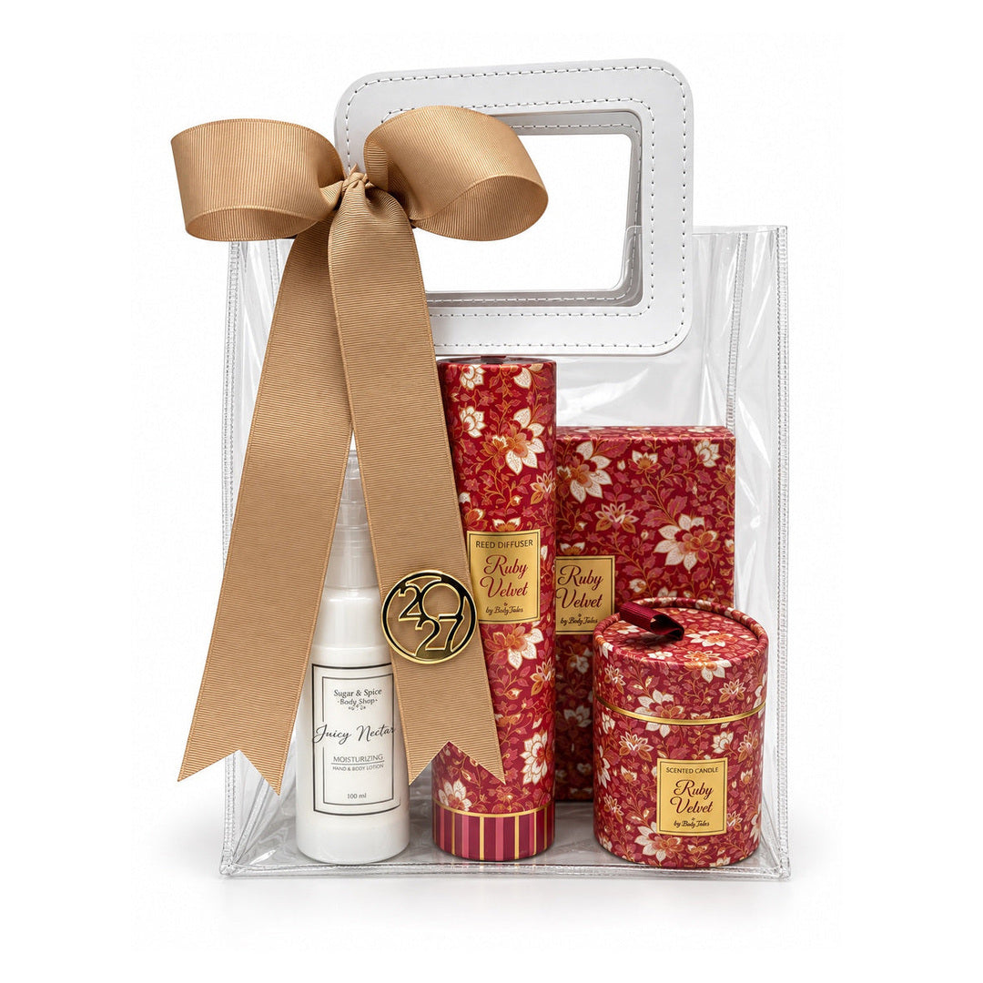 Body Lotion, Scarf, Candle, Diffuser & Burner