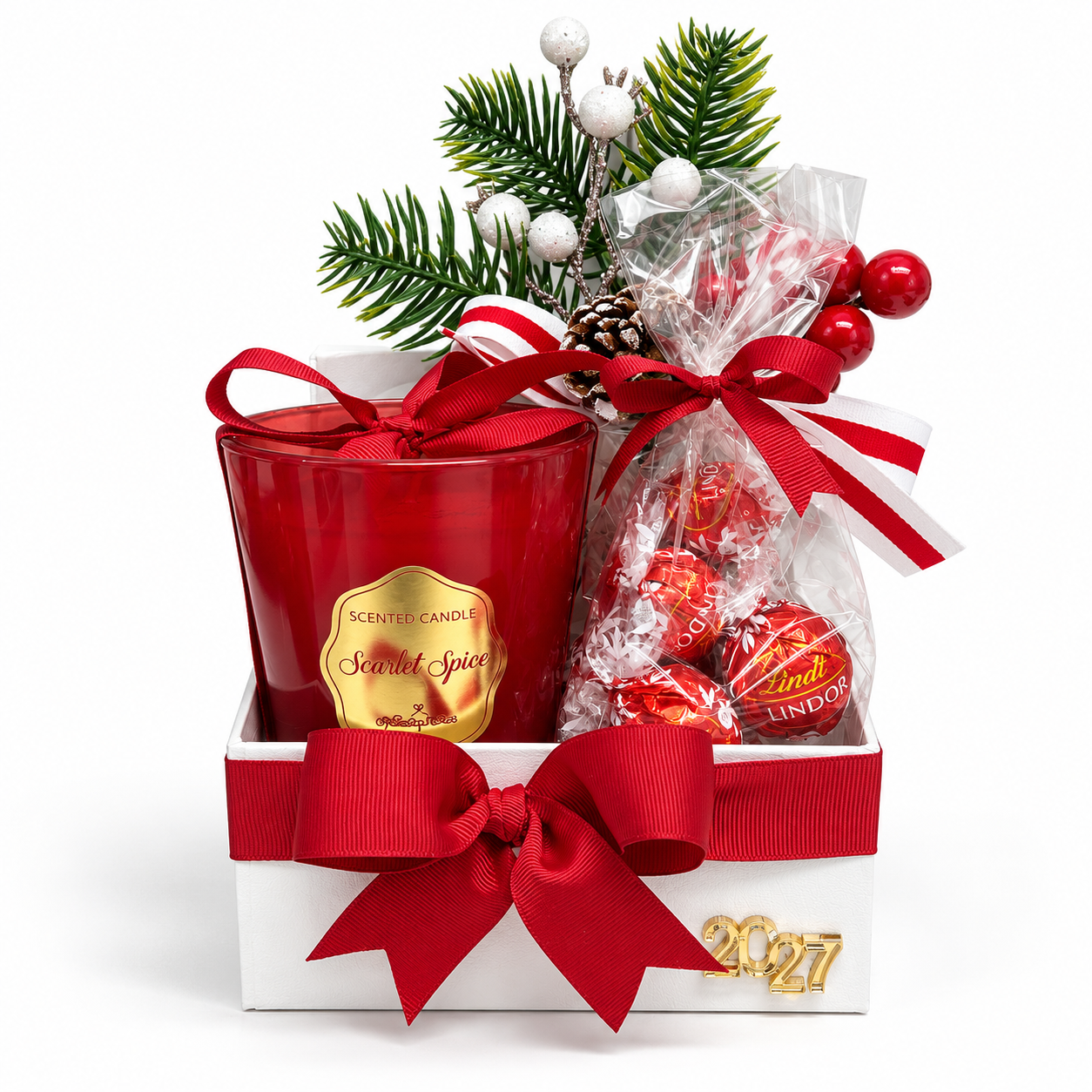Body Lotion, Mist, Candle, Chocolates